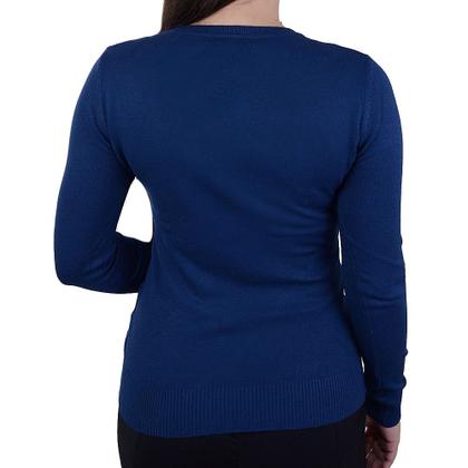 Imagem de Blusa Feminina Facinelli By Mooncity Tricot Marinho - 651074
