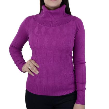 Imagem de Blusa Feminina Facinelli By Mooncity Tricot Violeta - 651094
