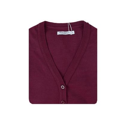 Imagem de Blusa Feminina Facinelli Mooncity Cardigan Tricot Vinho 6507