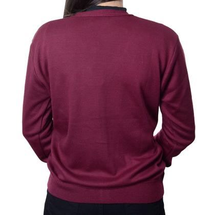 Imagem de Blusa Feminina Facinelli Mooncity Cardigan Tricot Vinho 6507