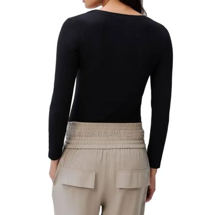 Imagem de Blusa Feminina Hering ML Slim Malha Preta - 4D8AN10