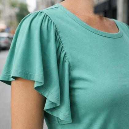 Imagem de Blusa Feminina Manga Curta com Babado Malwee