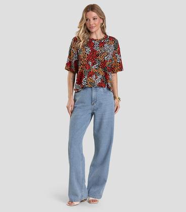 Imagem de Blusa Feminina Manga Curta Select Laranja