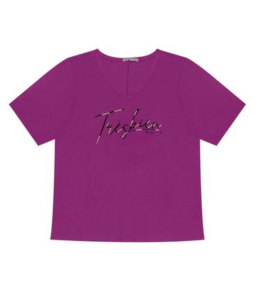 Imagem de Blusa Feminina Manga Curta Viscose Creponada