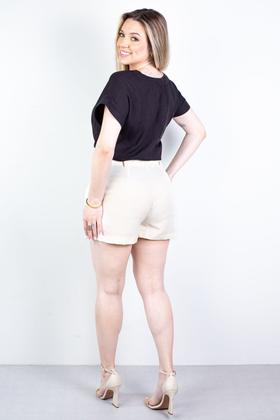 Imagem de Blusa feminina manga curta viscose gola v 63572