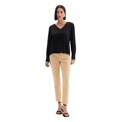 Imagem de Blusa Feminina Manga Longa Viscose Flor De Lis