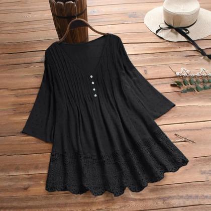 Imagem de Blusa Feminina plus Size 3XL 4XL De Verão Oversized Lisa Com Manga Curta Camisetas