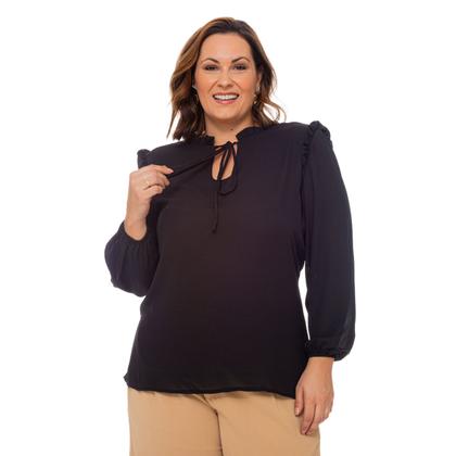 Imagem de Blusa Feminina Plus Size Moderna Roupa Grande Confortável