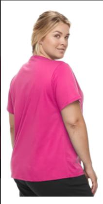 Imagem de Blusa Feminina Plus Size Para Treinos 100% Poliéster Tecido Leve