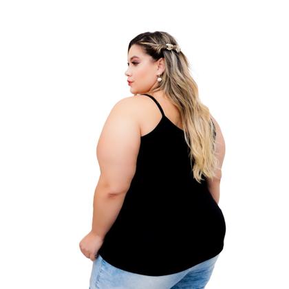 Imagem de Blusa Feminina  Regata Alcinha Plus Size G1, G2 e G3 Diversas Cores