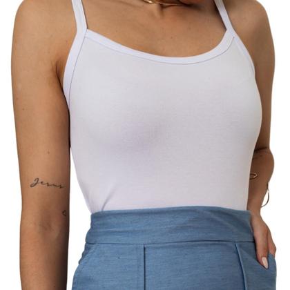 Imagem de Blusa Feminina Regata Lisa Com Alça Viscolycra