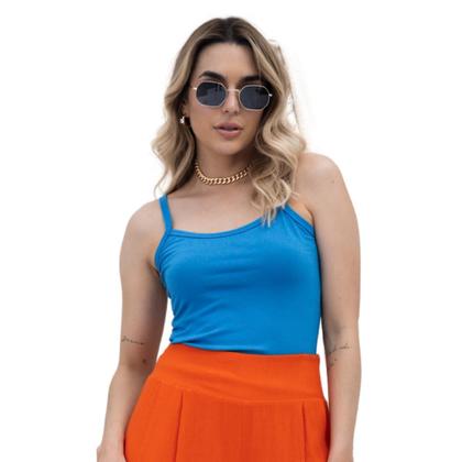 Imagem de Blusa Feminina Regata Lisa Com Alça Viscolycra