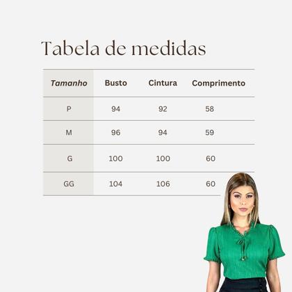 Imagem de Blusa Feminina Social Com Decote V Manga Curta