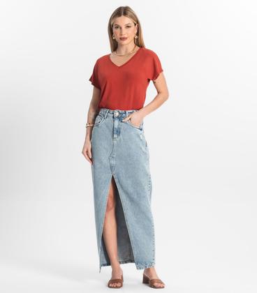 Imagem de Blusa Feminina Viscotorcion Rovitex Vermelho