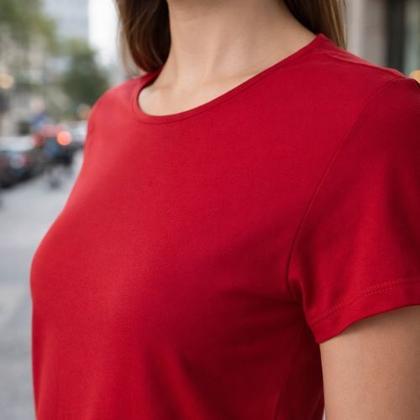 Imagem de Blusa Gola Redonda e Mangas Curtas Feminina Malwee