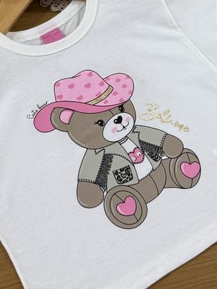 Imagem de Blusa Infantil Belime Verão Usinha Cowgirl Branca