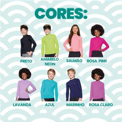 Imagem de Blusa Infantil E Juvenil Com Proteção UV50+ Selene Para Menino E Menina