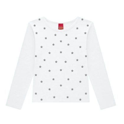 Imagem de Blusa Infantil e Juvenil Manga Longa com Estampa de Estrelinhas Kyly