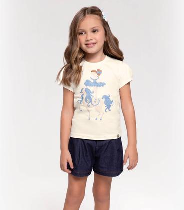 Imagem de Blusa Infantil Feminina Bailarina Trick Nick Bege