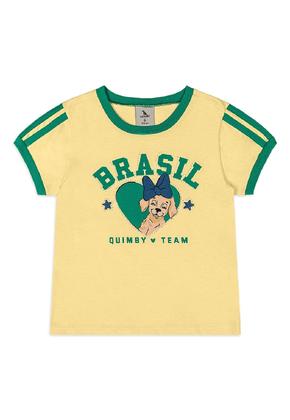 Imagem de Blusa Infantil Feminina em Meia Malha Brasil