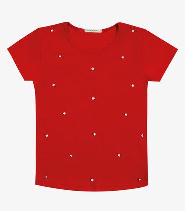 Imagem de Blusa Infantil Feminina Em Ribana Trick Nick Vermelho