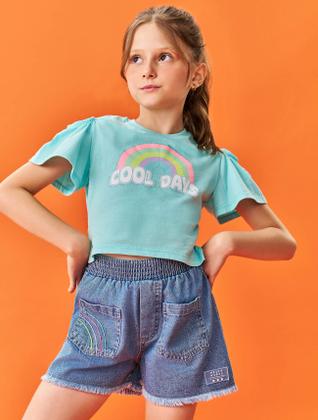 Imagem de Blusa Infantil Menina Cool Days Azul Catavento