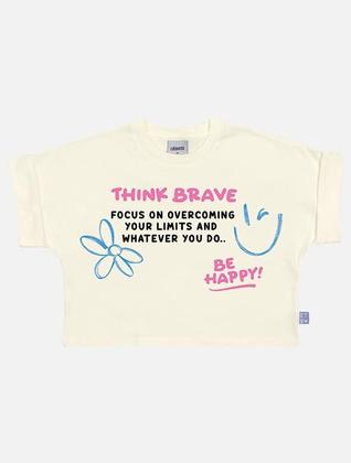 Imagem de Blusa Infantil Menina Think Brave Natural Catavento