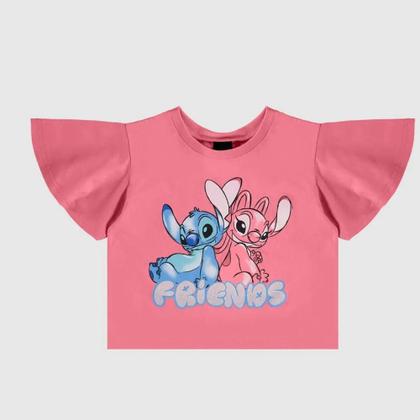Imagem de Blusa Infantil Verão Menina Friends Stitch - Malwee