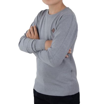 Imagem de Blusa Juvenil Masculina Red Nose Tricot Cinza - 9760014