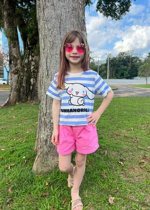 Imagem de Blusa Listrada Cinnamoroll Hello Kitty Momi