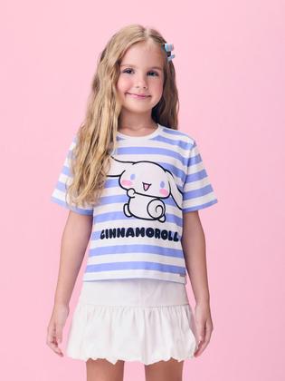 Imagem de Blusa Listrada Cinnamoroll Hello Kitty Momi