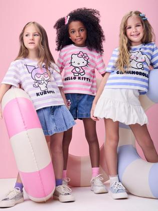 Imagem de Blusa Listrada Cinnamoroll Hello Kitty Momi