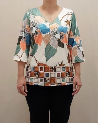 Imagem de Blusa malha fria estampada