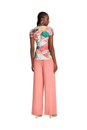 Imagem de Blusa Malha Lunender Estampa Férias Verde