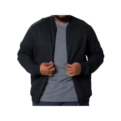 Imagem de Blusa Malwee Moletom Aberta Masculina Plus 94107 Preto