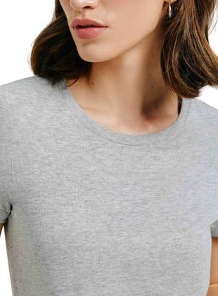 Imagem de Blusa Manga Curta Hering 0241 Feminina Básica Algodão T. P/EXG