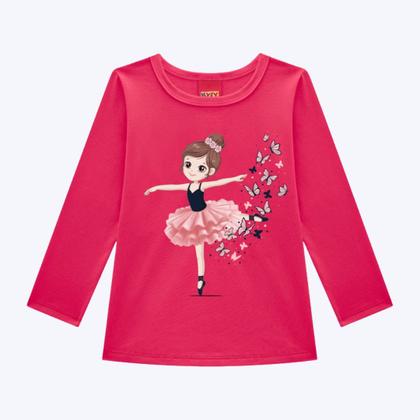 Imagem de Blusa Manga Longa Bailarina Infantil Menina Kyly 1000749