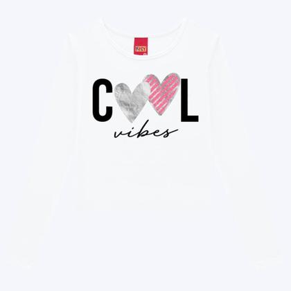 Imagem de Blusa Manga Longa Cropped Infantil Menina Kyly 1000772