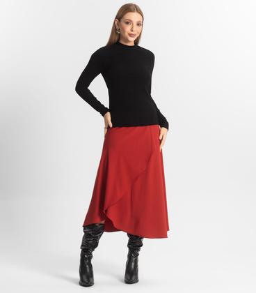 Imagem de Blusa Manga Longa Feminina Canelada Select Preto