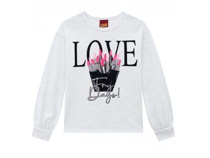 Imagem de Blusa manga longa feminina juvenil estampada kyly
