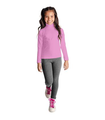 Imagem de Blusa Manga Longa Infantil Gola Alta Rovitex Kids Rosa