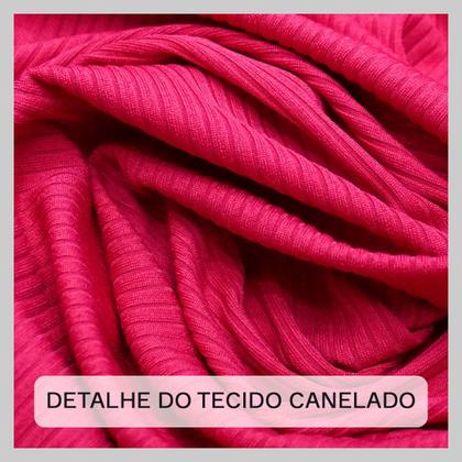 Imagem de Blusa Manga Morcego Transpassada Cropped Feminino Decote V Canelada Soltinha Manga 3/4 Tecido Leve Social Festa Evento