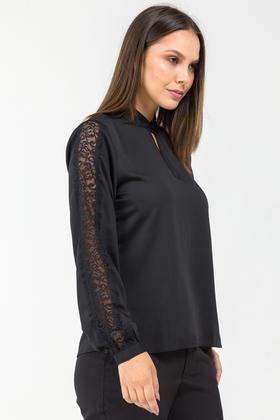 Imagem de Blusa Manga Renda Preta-P