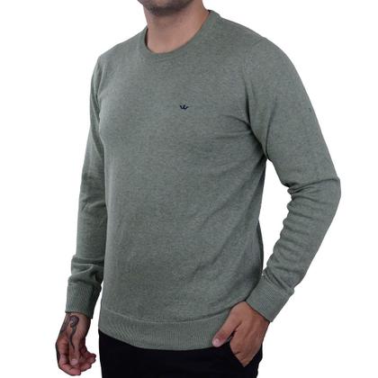 Imagem de Blusa Masculina Docthos Sueter Tricot Slim Verde - 766950