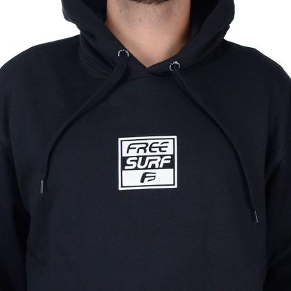 Imagem de Blusa Masculina Freesurf Moletom Big Plus Size Preto - 111005265