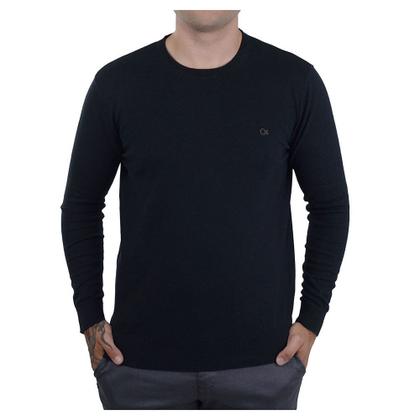 Imagem de Blusa Masculina Ogochi Sueter Tricot Slim Preta - 00551