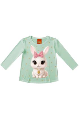 Imagem de Blusa Menina Manga Longa Estampa Coelho com Brilho Kyly