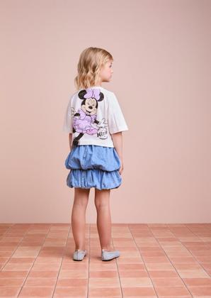 Imagem de Blusa Minnie Feliz Com Laço em Tule Animê