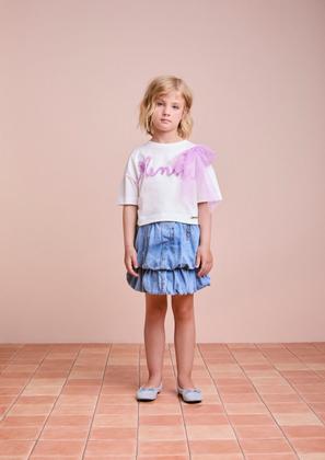 Imagem de Blusa Minnie Feliz Com Laço em Tule Animê