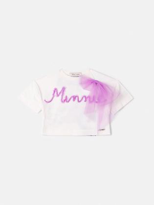 Imagem de Blusa Minnie Feliz Com Laço em Tule Animê
